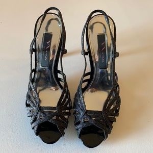 Black Glittery Formal / Prom Heels